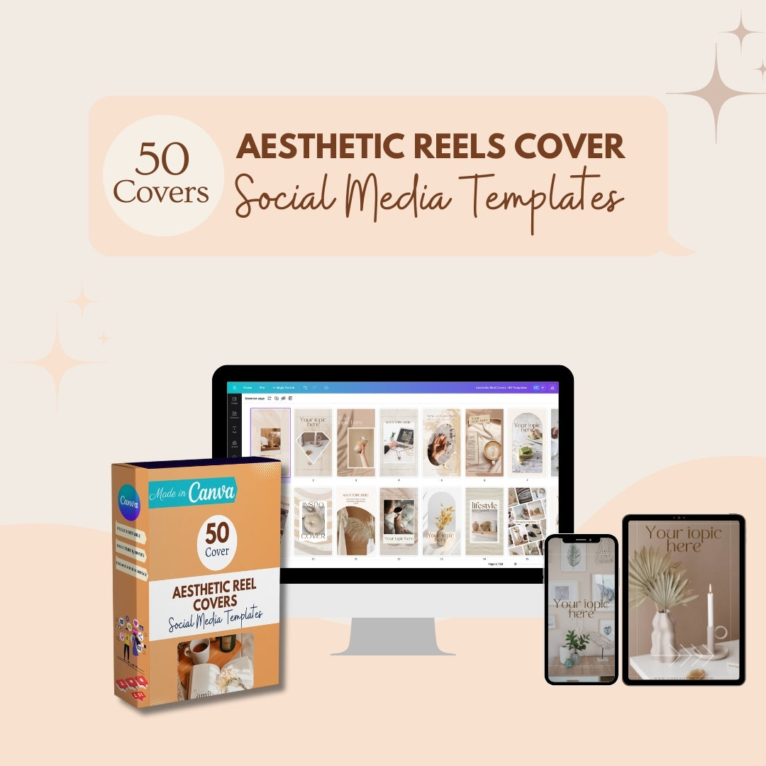 Aesthetic Reel Covers - 50 Templates