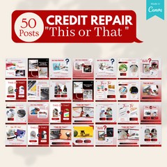 700+ Credit Repair Posts - Social Media Templates