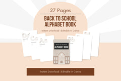 Back To School Alphabet Book - 27 Pages