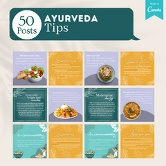 200 Ayurveda Posts - Social Media Canva Templates