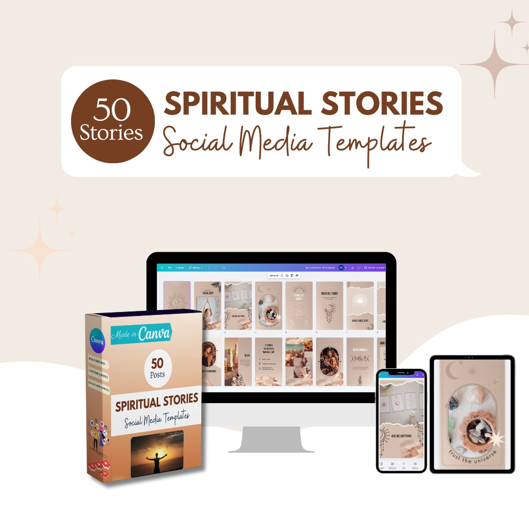 50 Spiritual Stories Canva Templates