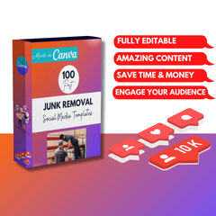 100 Junk Removal Canva Templates