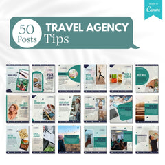 500 Travel Agency Posts - Social Media Templates