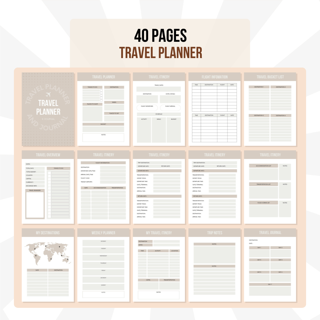 Ultimate Travel Planner Bundle