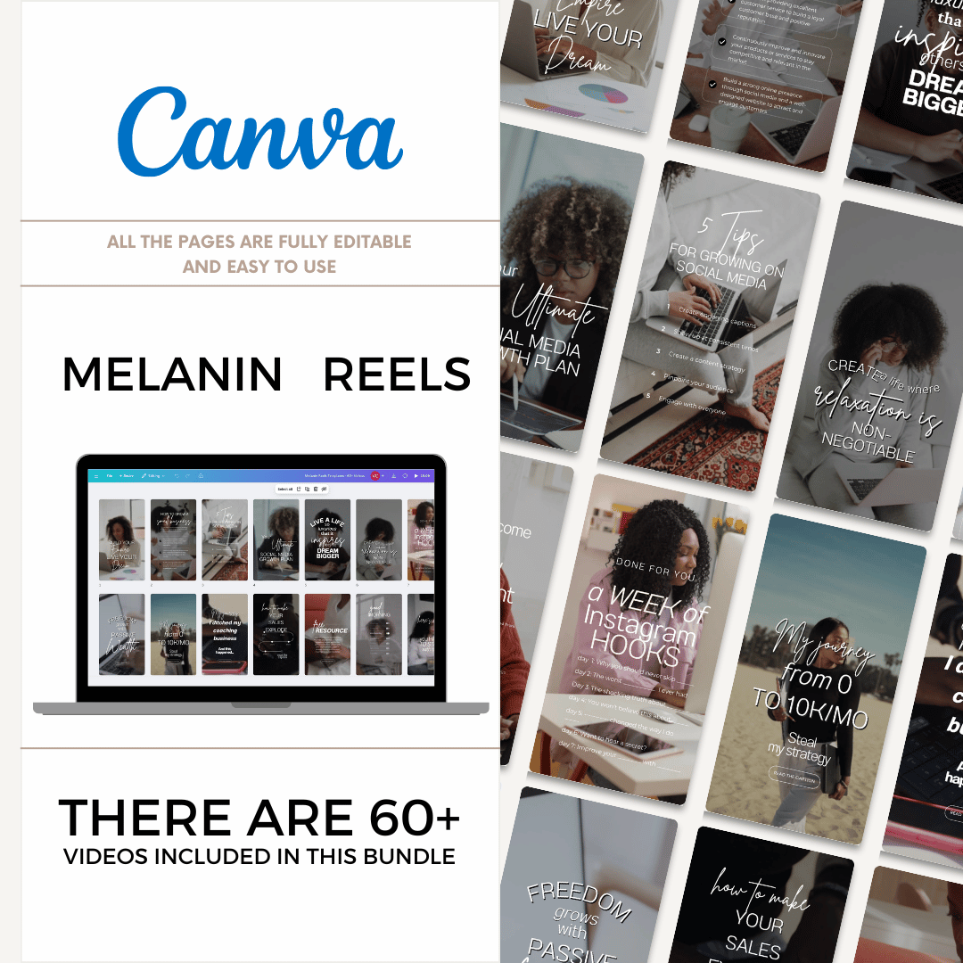 Melanin Reels Templates - 60+ Videos