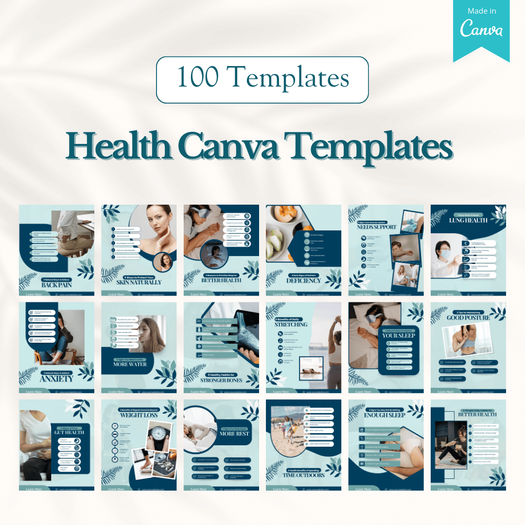 2000+ Fitness, Nutrition & Health Bundle - Social Media Templates