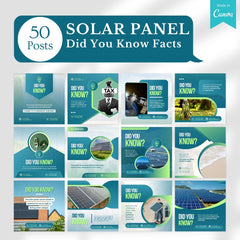 430 Solar Panel - Social Media Canva Templates