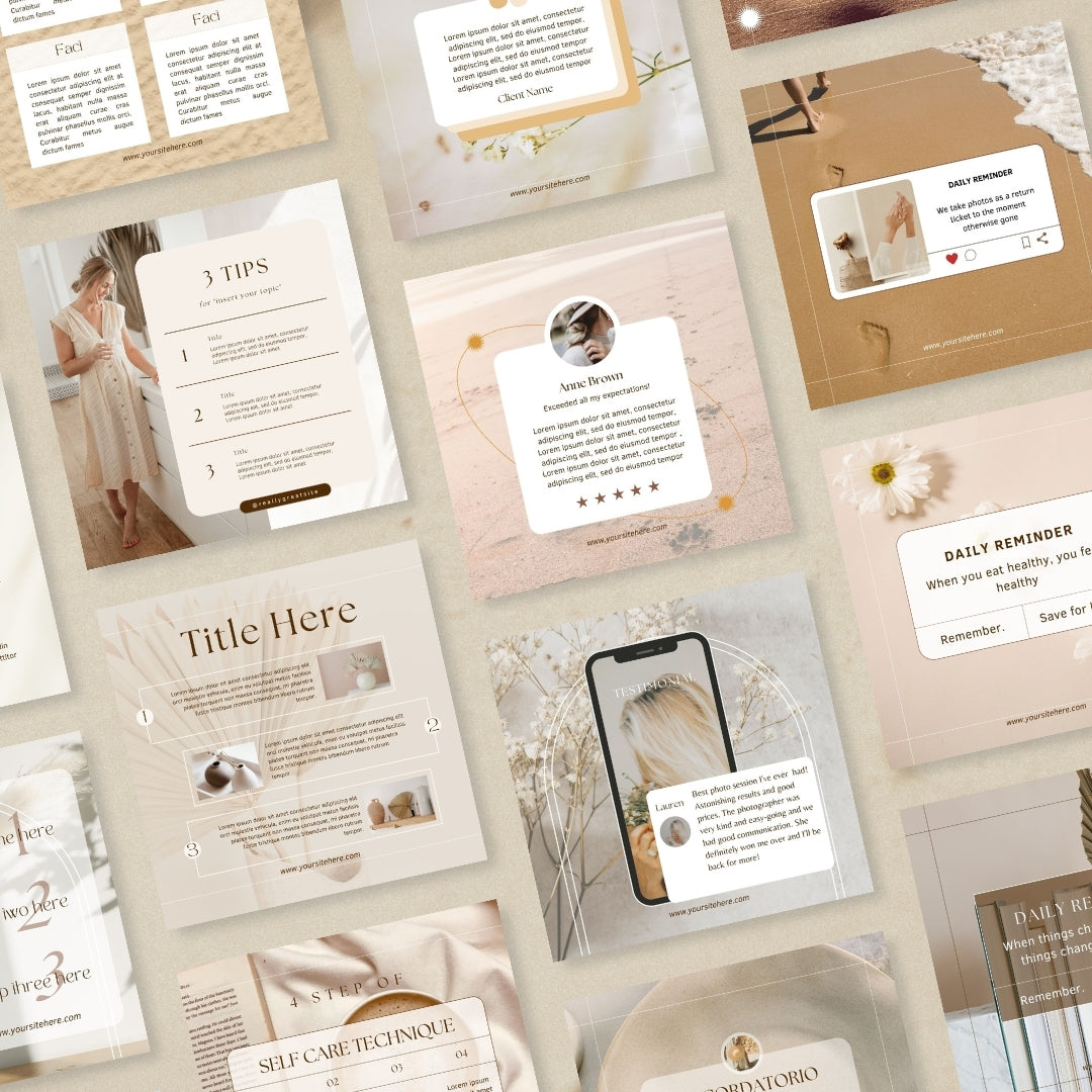 Aesthetic Engagement Posts - 225 Templates