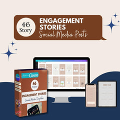 46 Engagement Stories Instagram - Social Media Templates