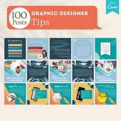 300 Graphic Designer Posts - Social Media Templates