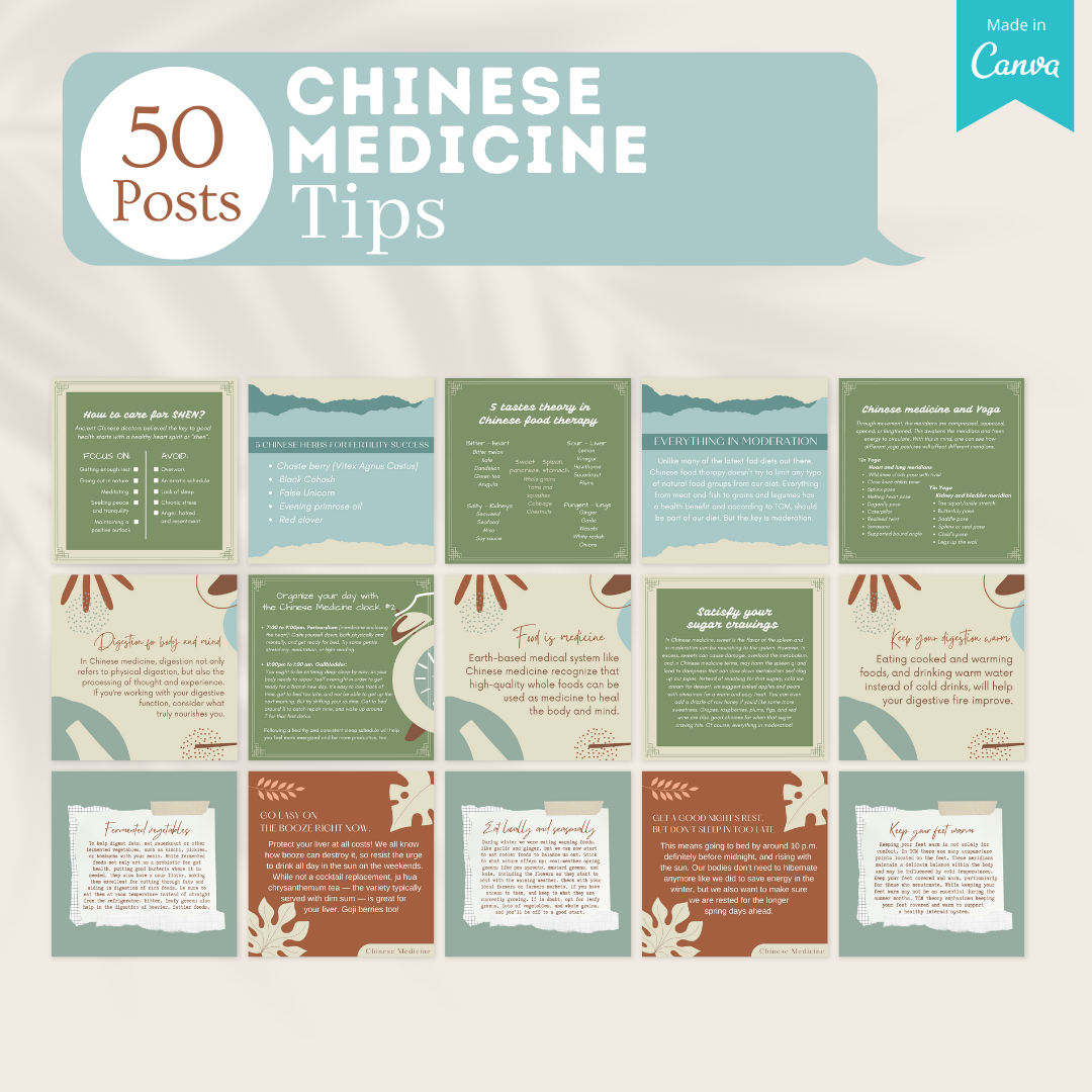 200 Chinese Medicine - Social Media Templates