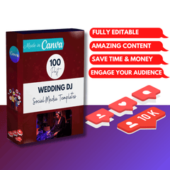 100 Wedding DJ Canva Templates
