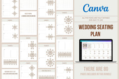 Wedding Seating Plan - 80 Pages