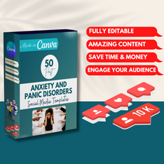 50 Anxiety and Panic Disorders - Social Media Templates