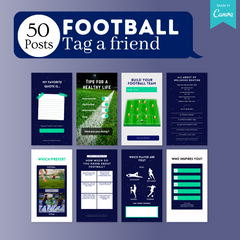 200 Football Coach Posts - Social Media Templates