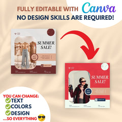 70 Clothing Boutique Promotion Canva Template