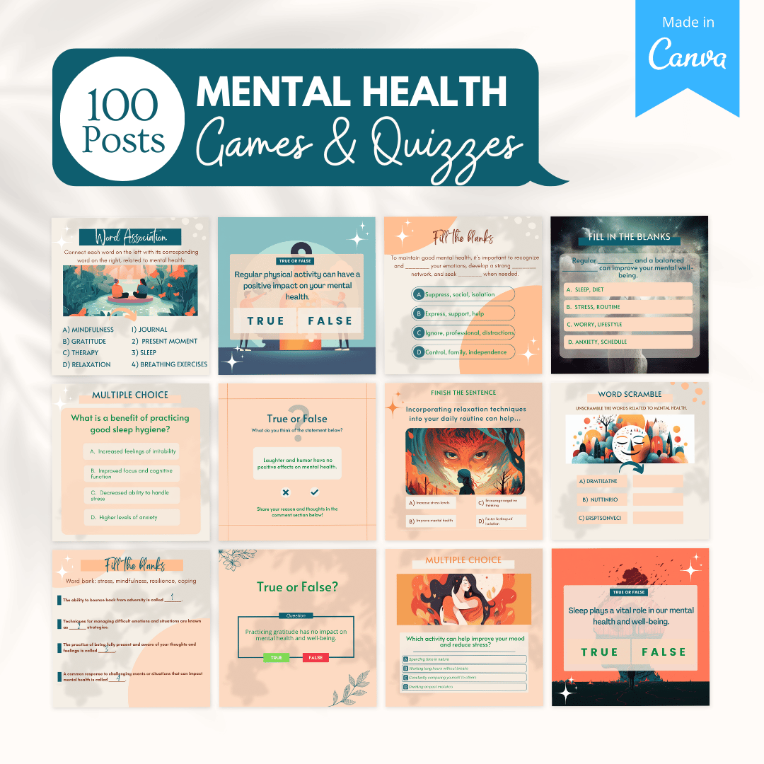 Mental Health Bundle - Social Media Templates