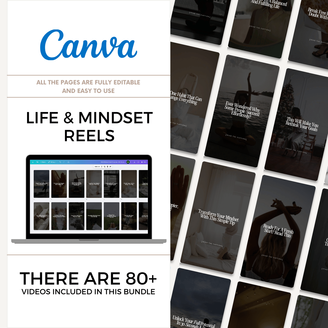 Life & Mindset Reels Templates - 80+ Videos