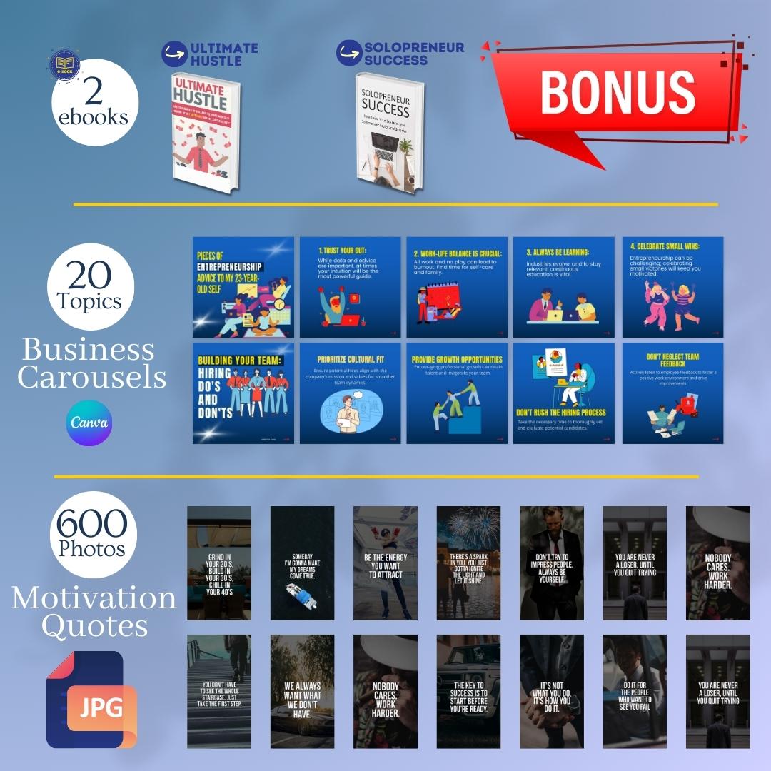 Business & Success Infographics - Social Media Templates