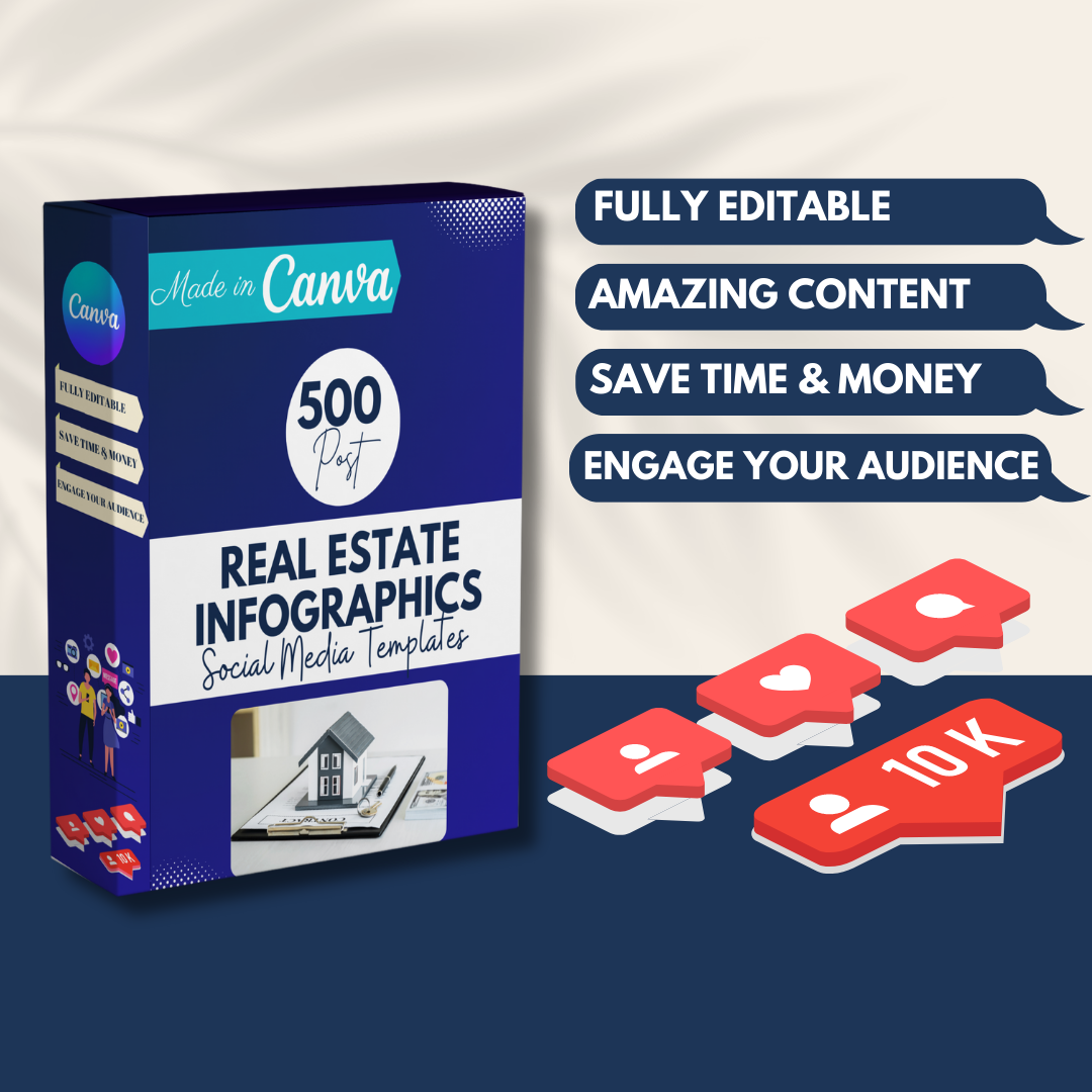 500 Real Estate Infographics  - Social Media Template