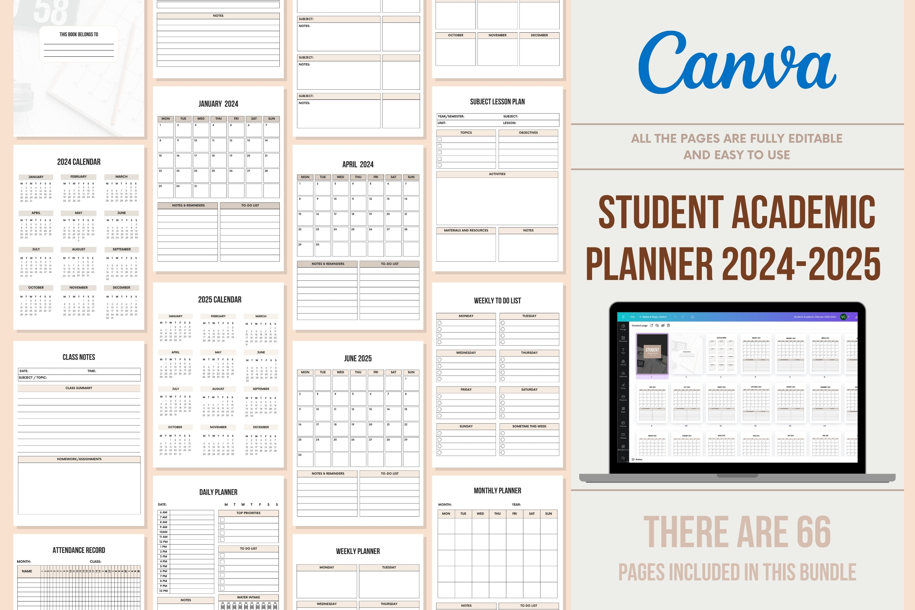 Student Academic Planner 2024-2025