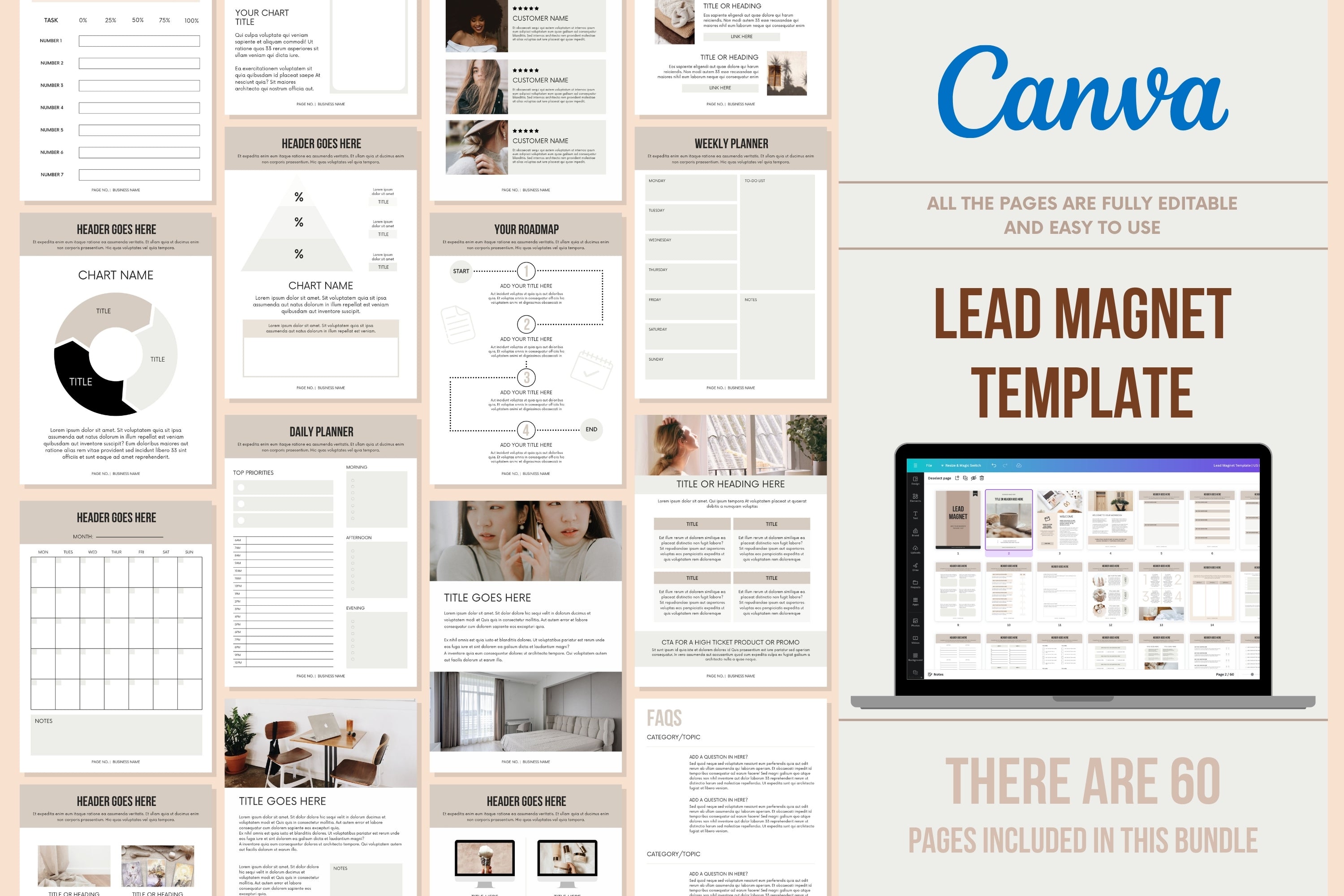 Lead Magnet Template | US Letter | 60 Pages