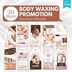 70 Body Waxing Promotion Canva Templates