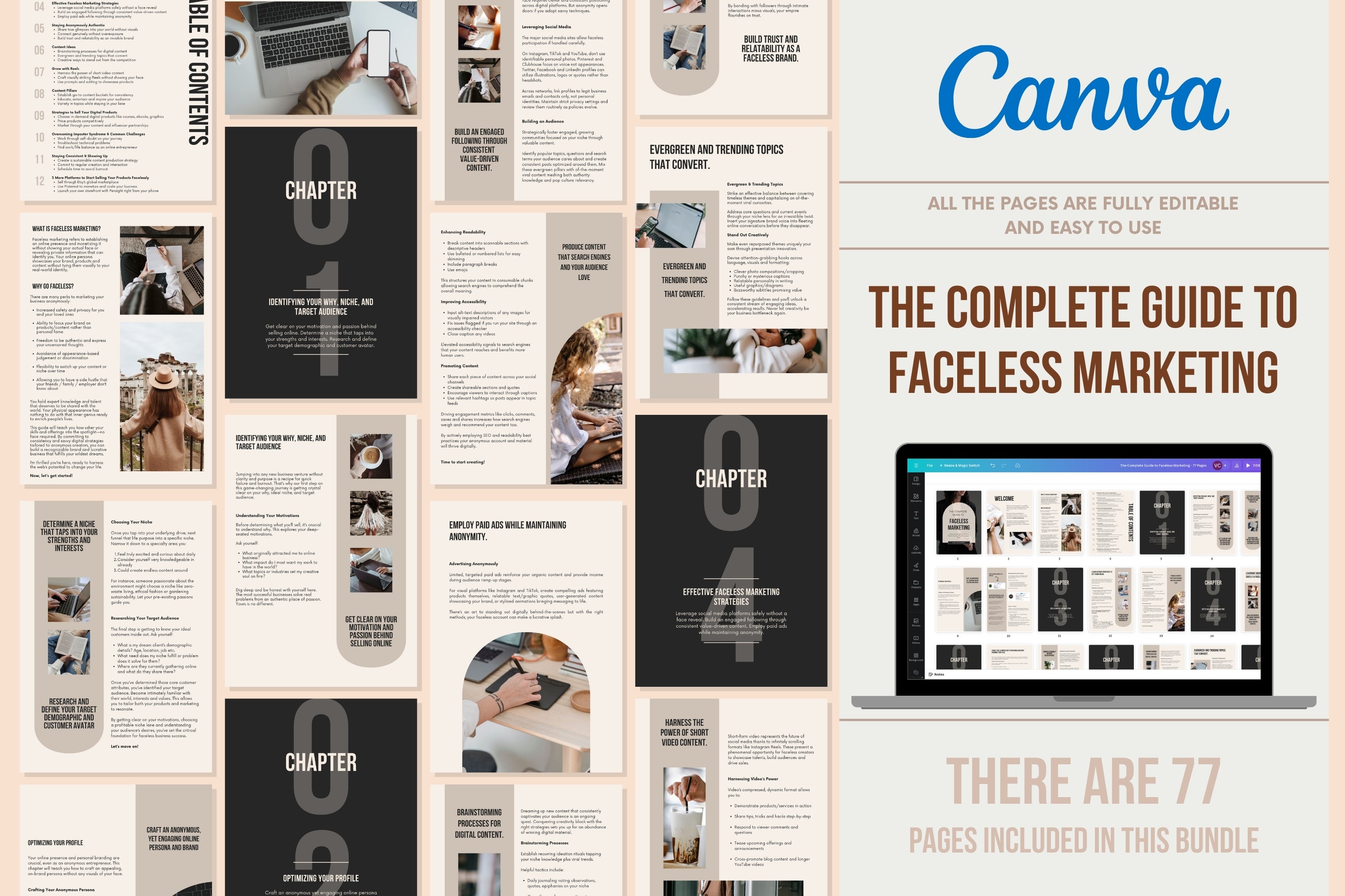 The Complete Guide to Faceless Marketing - 77 Pages