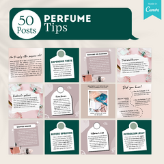 200 Perfume Posts -  Social Media Canva Templates