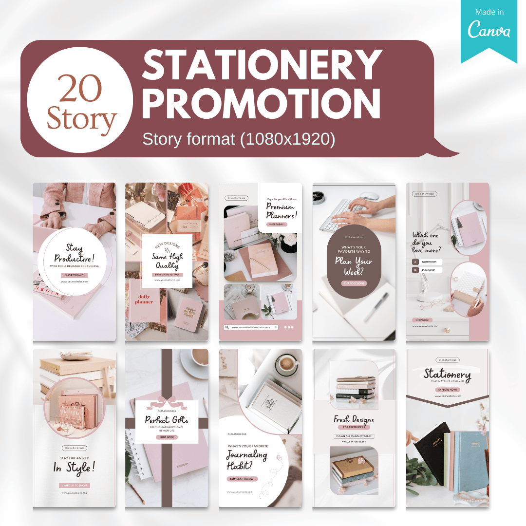 70 Stationery Promotion Canva Templates