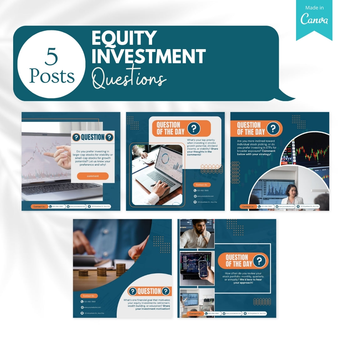 50 Equity Investment Canva Templates