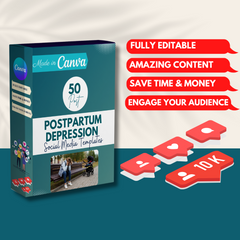 50 Postpartum Depression - Social Media Templates