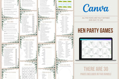 Hen Party Games - 30 pages