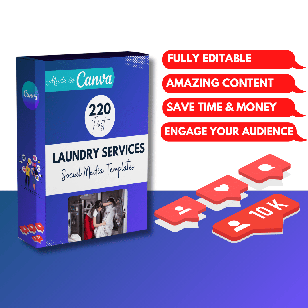 220 Laundry Services Canva Templates – Viralcontent.design