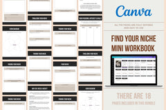 Find Your Niche Mini Workbook - 18 Pages