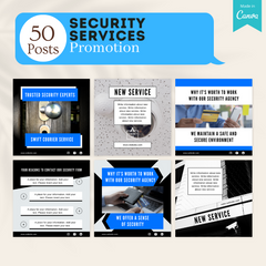 200 Security Services Posts - Social Media Templates