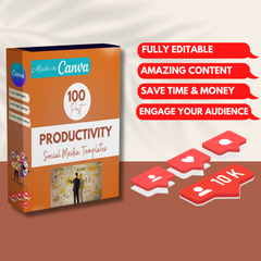 100 Productivity Posts - Social Media Templates