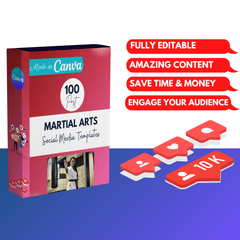 100 Martial Arts Canva Templates