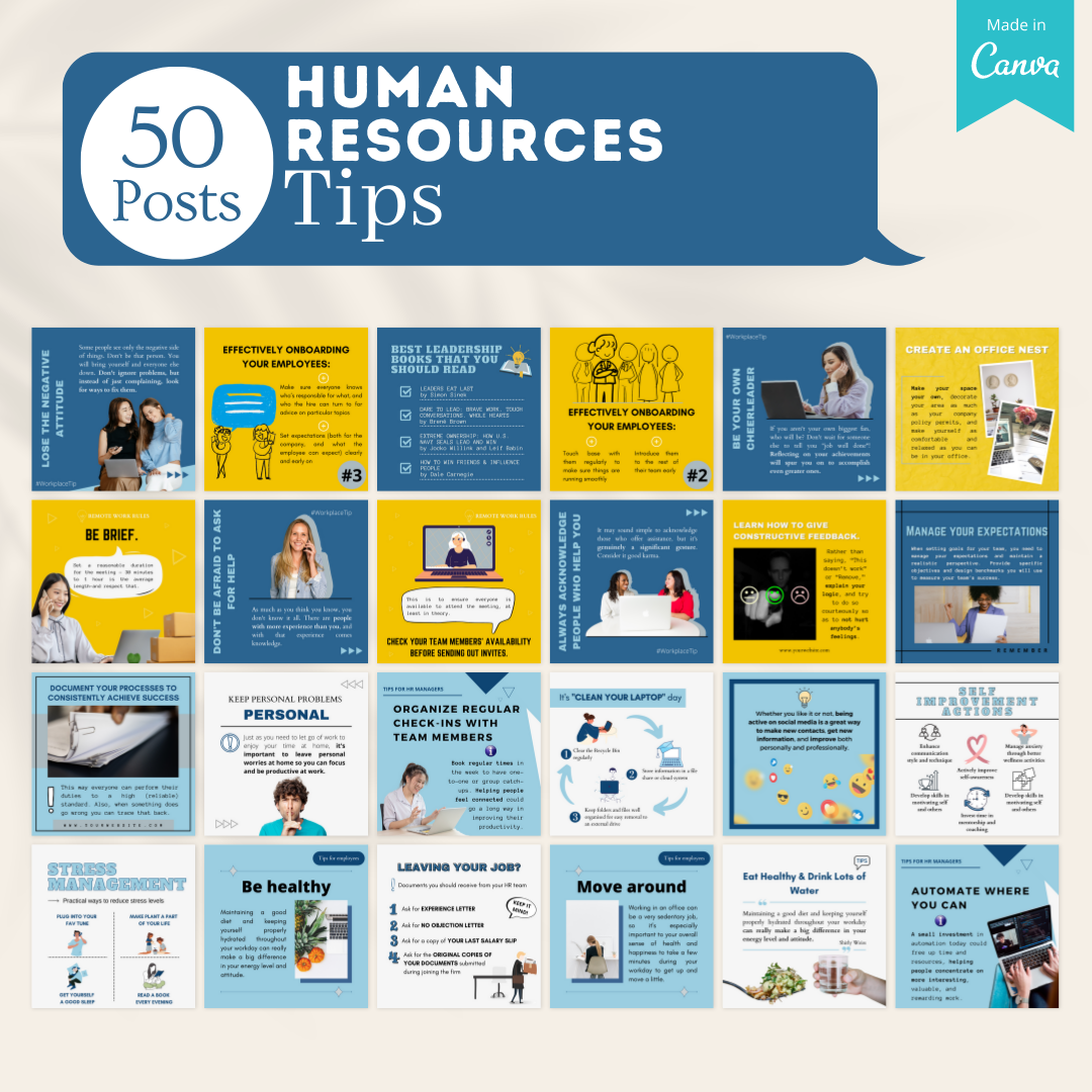 300 Human Resources Posts - Social Media Marketing – Viralcontent.design