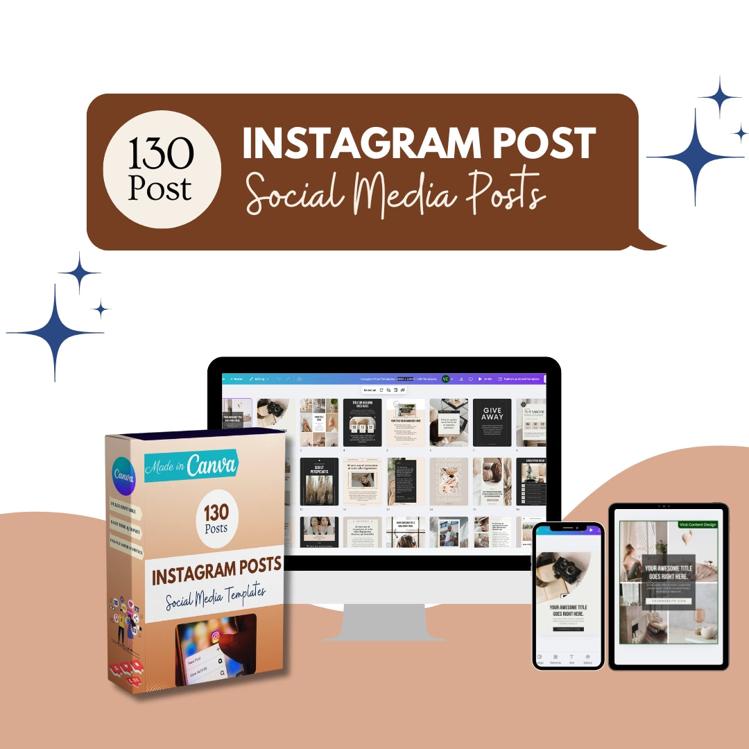 130 Instagram Post Canva Templates