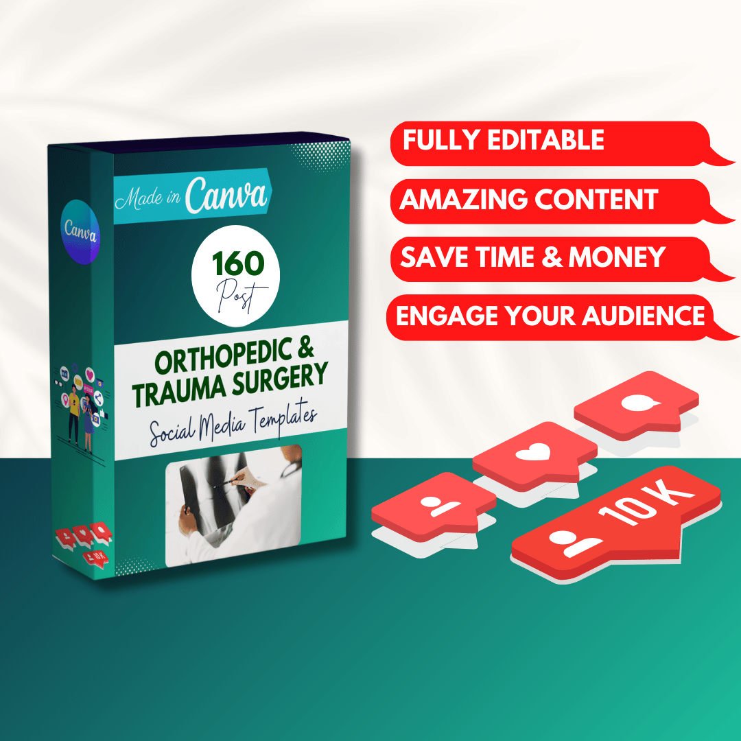 160 Orthopedic and Trauma Surgery Canva Templates