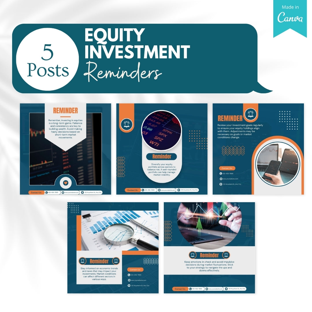 50 Equity Investment Canva Templates