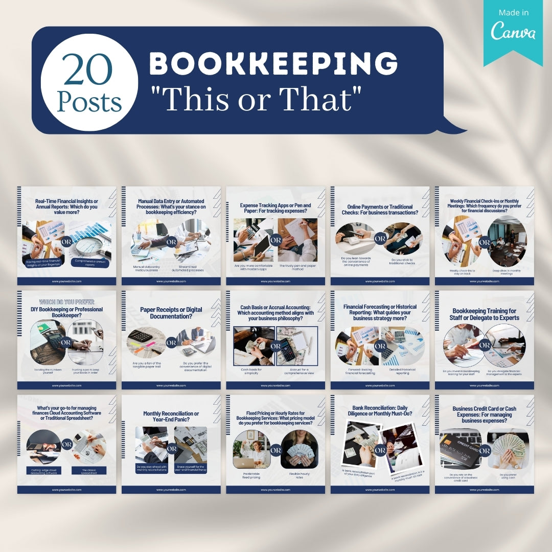 200 Bookkeeping  - Social Media Templates