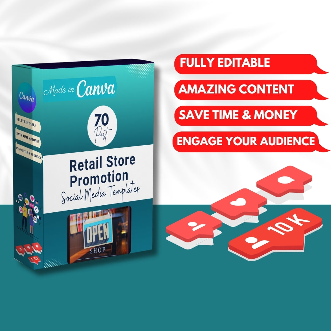 Store Promotion Layout 70 Retail Store Promotion Canva Templates – Viralcontent.design