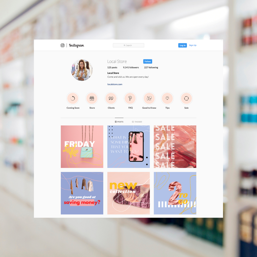 Shop Local Posts 200 Local Store Owner Posts - Social Media Templates – Viralcontent.design