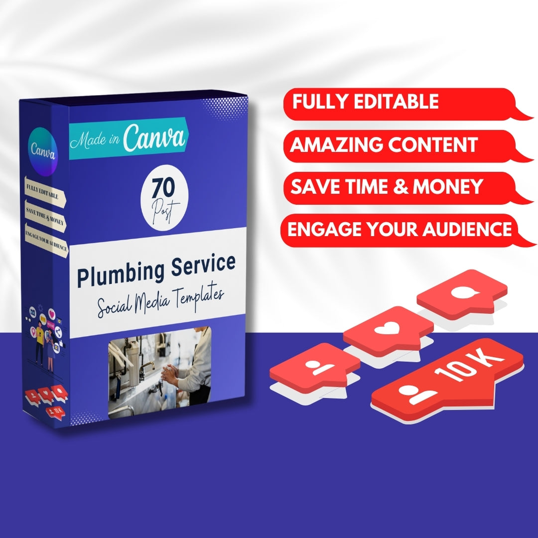 70  Plumbing Service Promotion Canva Templates