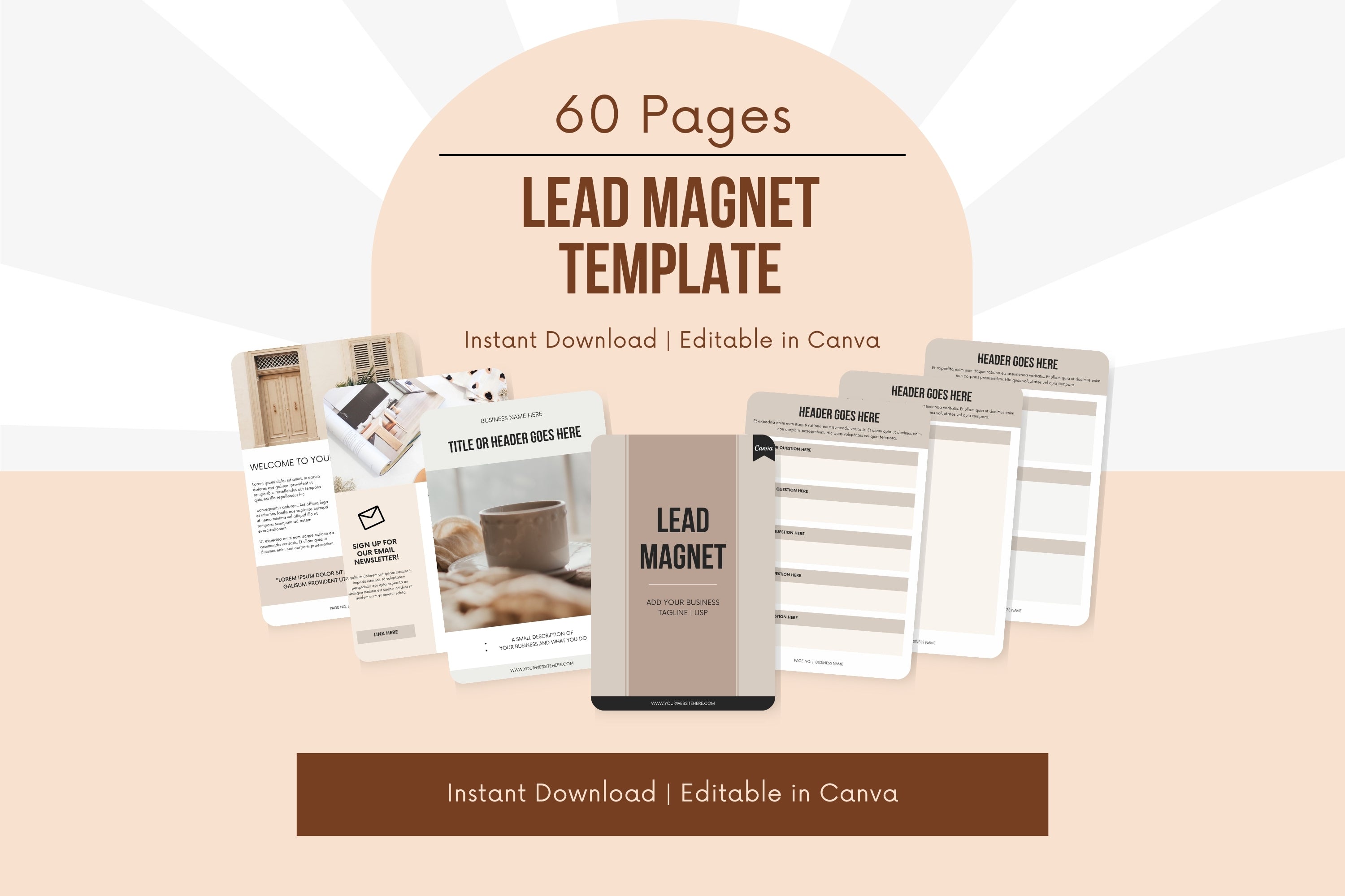 Lead Magnet Template | US Letter | 60 Pages