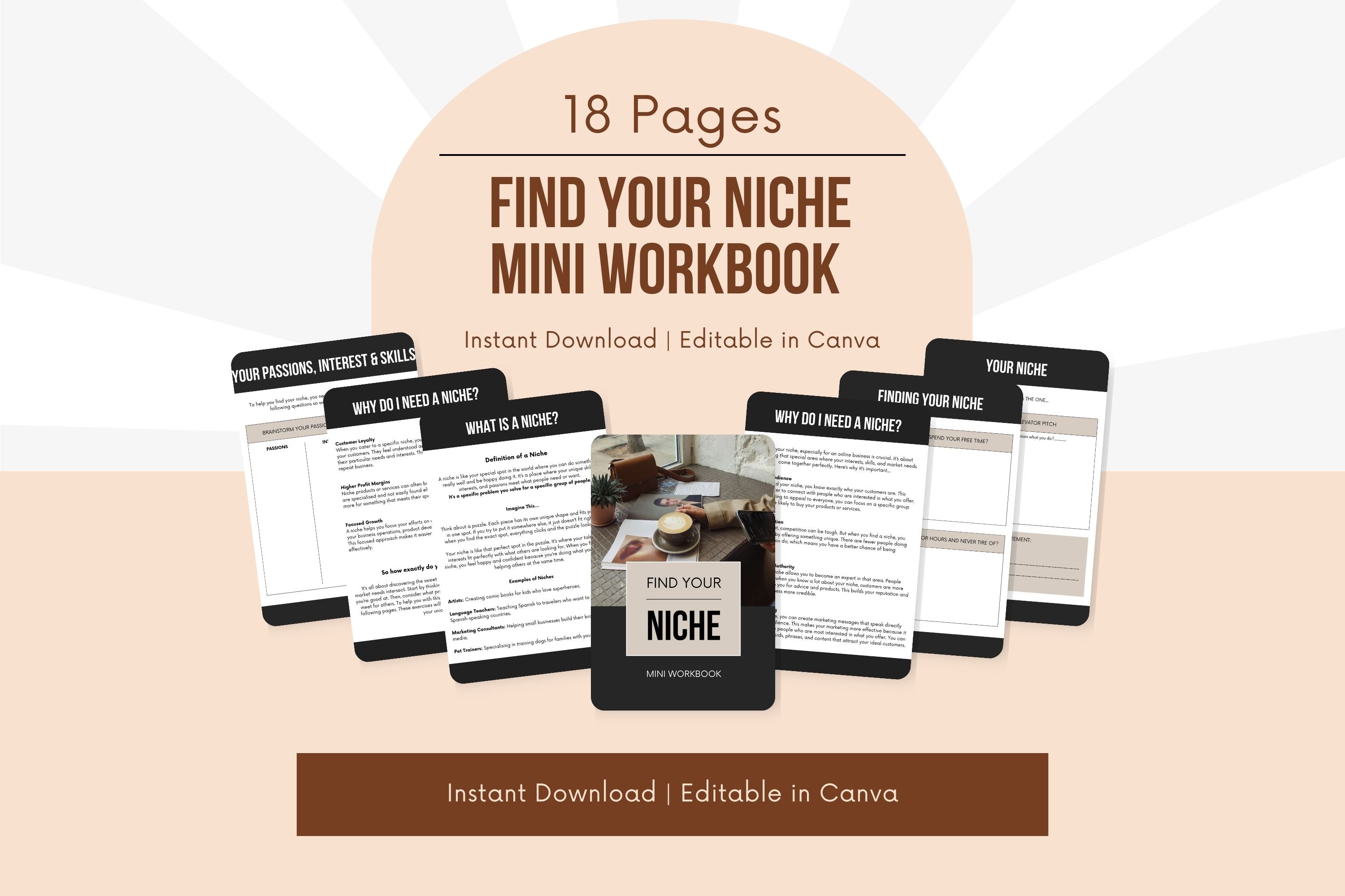 Find Your Niche Mini Workbook - 18 Pages