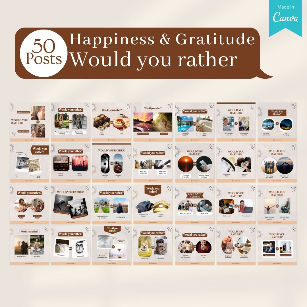 500 Happiness & Gratitude Posts - Social Media Templates – Viralcontent ...