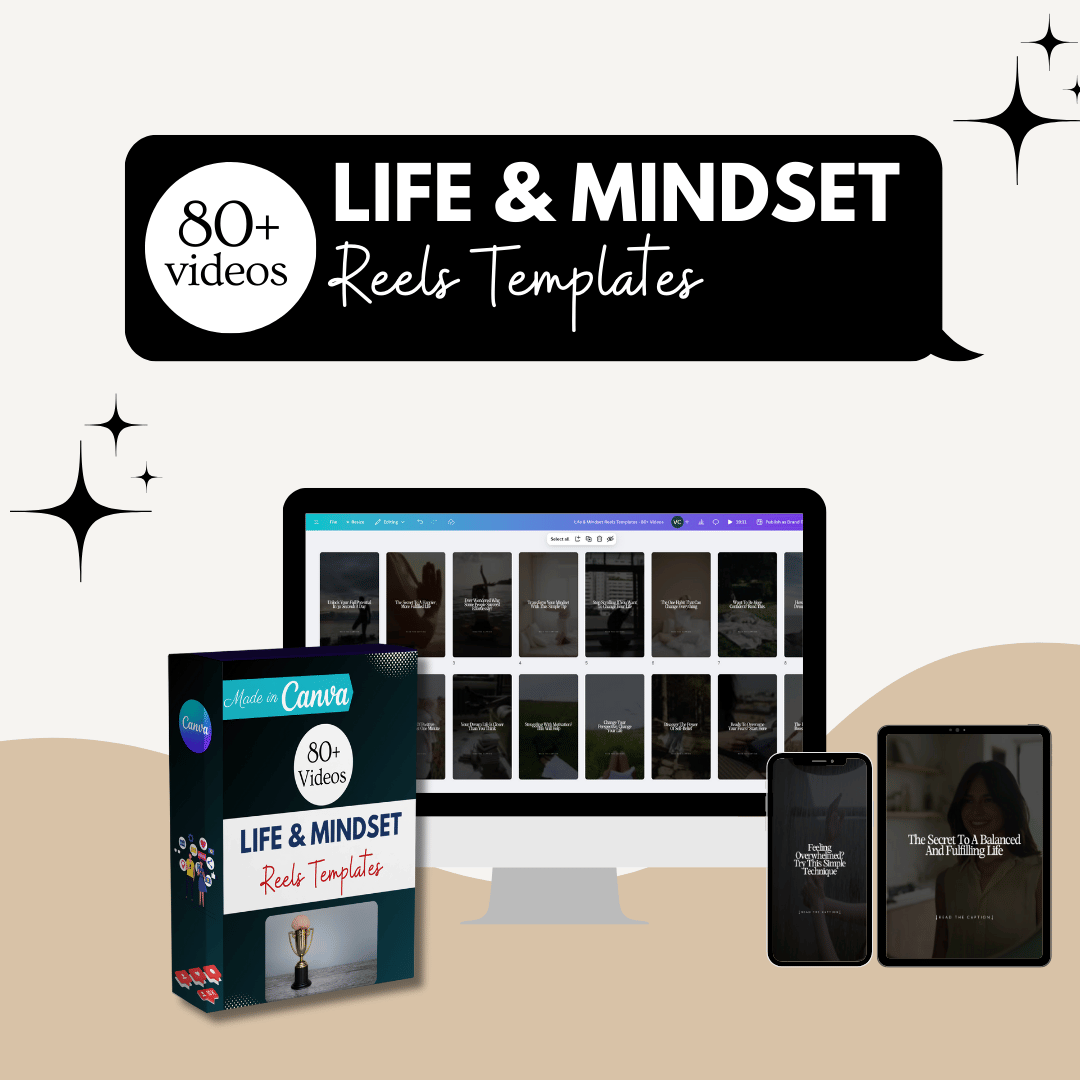 Life & Mindset Reels Templates - 80+ Videos